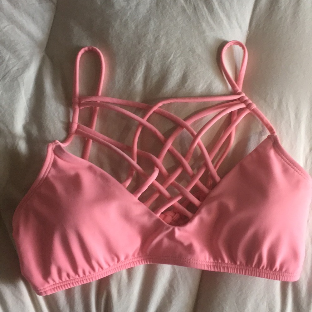 LA hearts strappy swim top